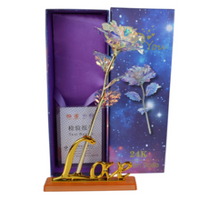 Load image into Gallery viewer, AmorDose® 24K Gold Plated Galaxy Forever Rose