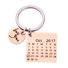 Load image into Gallery viewer, AmorDose® Personalized Calendar Keychain