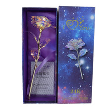 Load image into Gallery viewer, AmorDose® 24K Gold Plated Galaxy Forever Rose